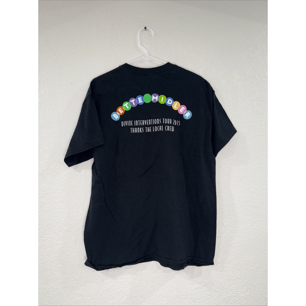 BETTE MIDLER 2015 TOUR - LOCAL CREW ' Thank You ' SHIRT - LARGE L -